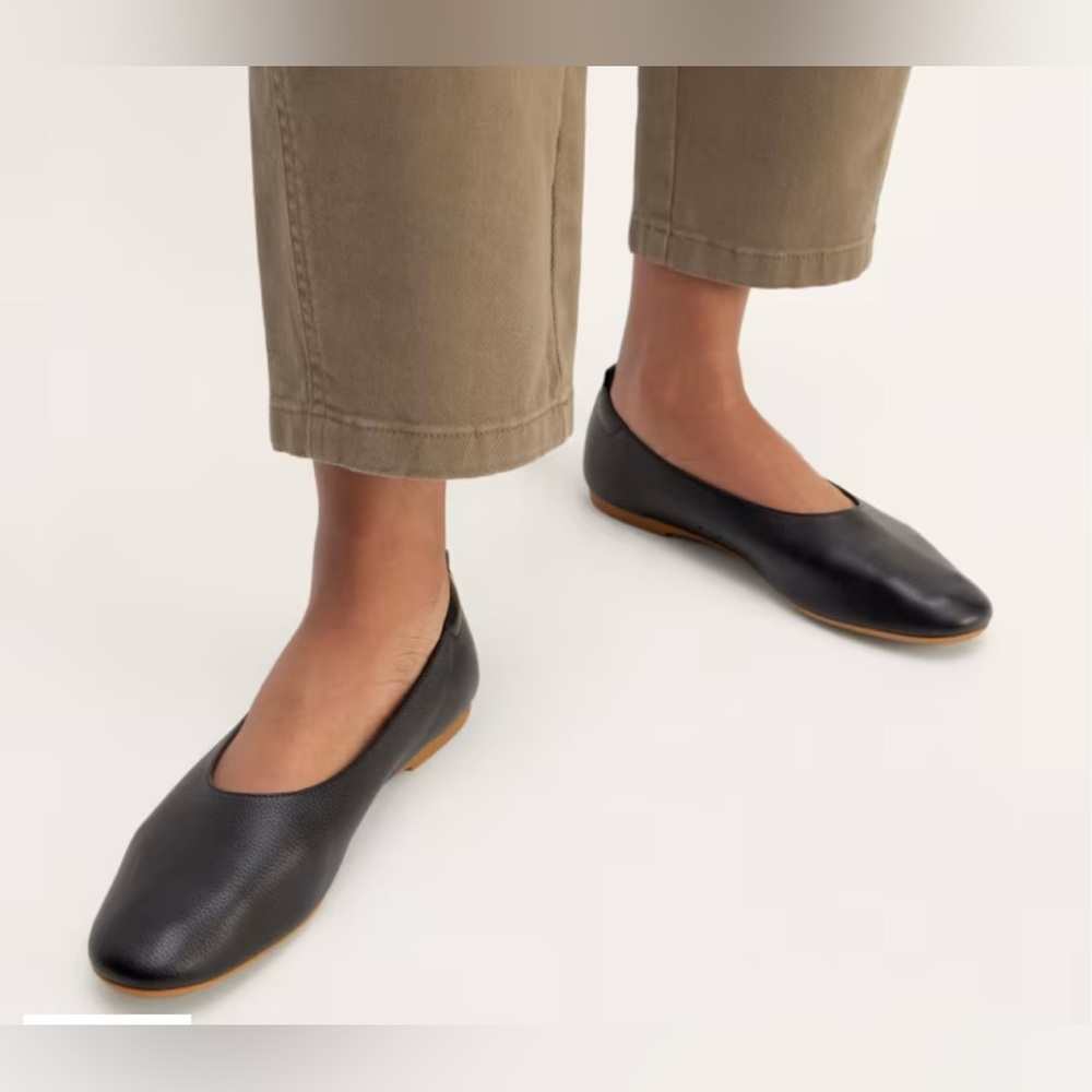 Everlane The Day Glove. Leather Black Flats. Size 9M Brand New in Box - Picture 5 of 11